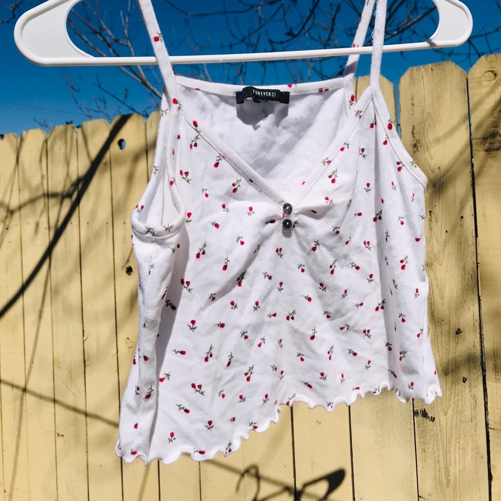Forever 21 rose crop top